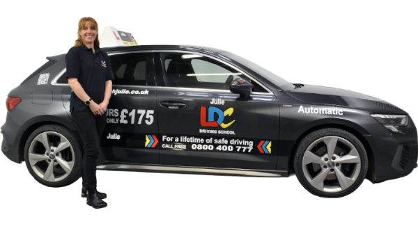 Julie Kane's driving school car